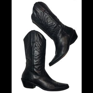 Matisse black leather cowboy boots 9 M